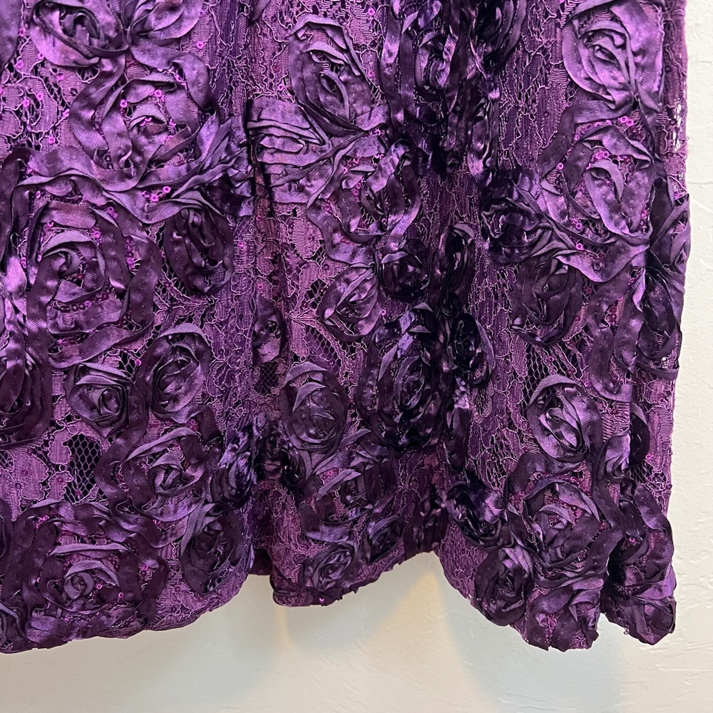 NWT Alex Evenings Formal Dress Rosette A Line Gown - Picture 14 of 15